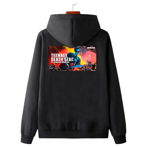 Teenage Death Star Featuring Vincent Rompies Hoodie Bahan Katun Fleece | Jaket Hoodie Jumper & Ritsl