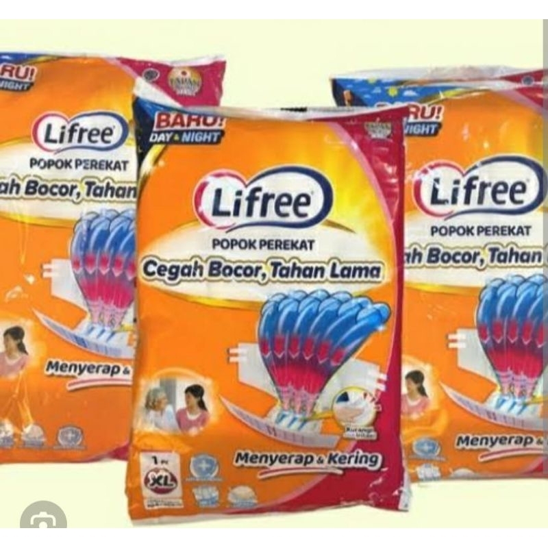 Lifree Pants Perekat Popok Dewasa Sachet Size M,L,XL