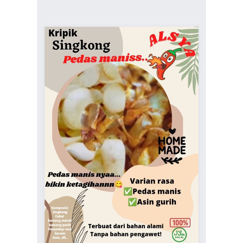 

kripik singkong cramel pedas manis