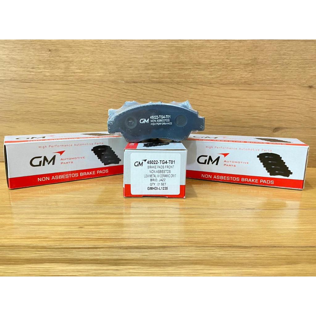 BRAKE PAD KAMPAS REM DEPAN BRIO/JAZZ GD3/CITY GD8 45022-TG4-T01 GMHDI-L1235