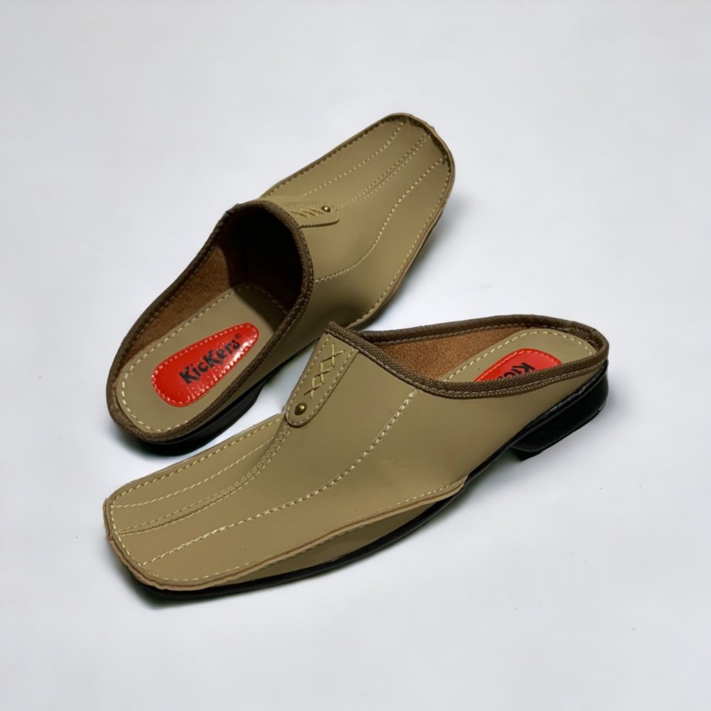 Brodio sepatu sandal pria slop bustong tutong brongsong bahan kulit awet sendal pria sandal bata mur