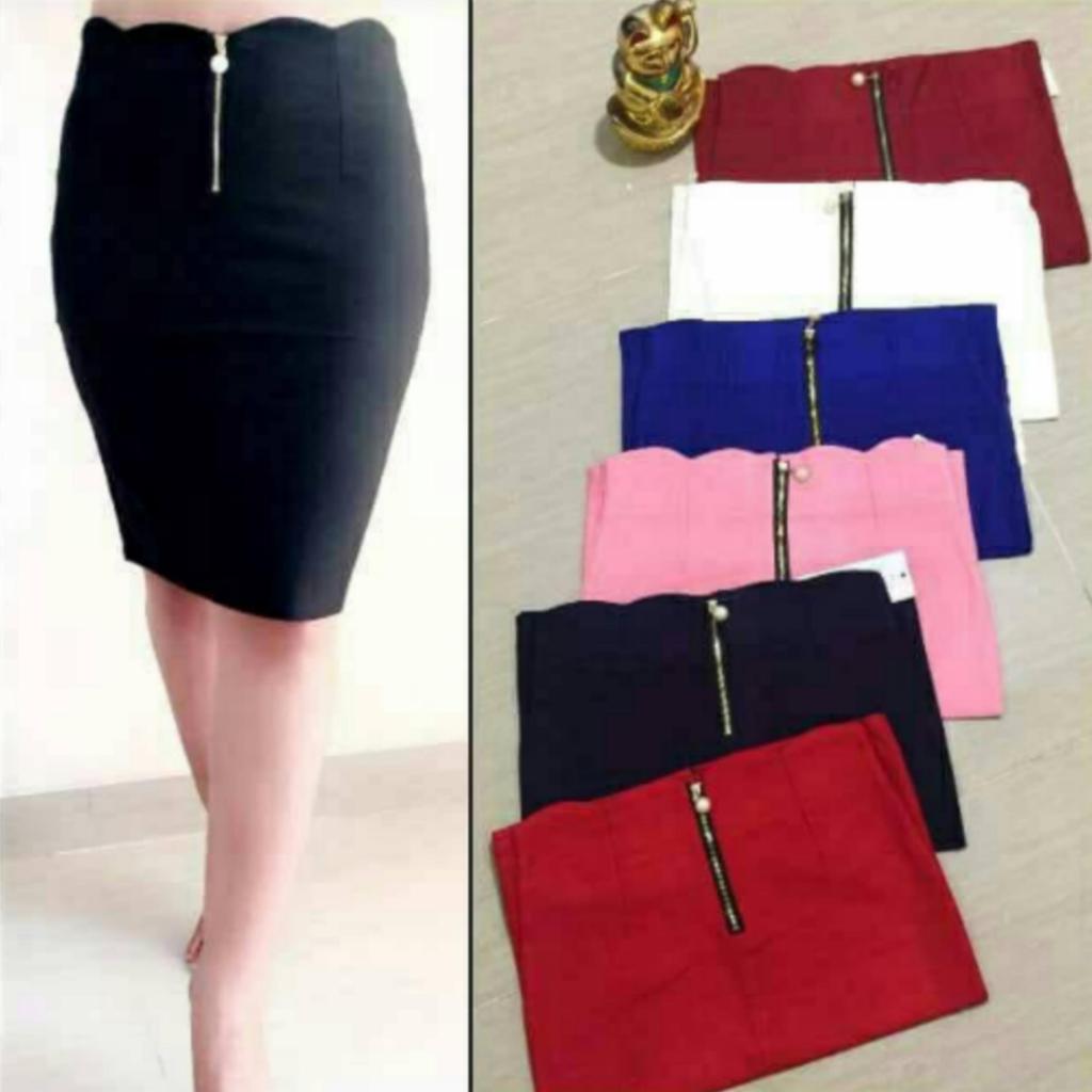 { THABI } MS ROOK SPAN 668 / SEPAN WANITA / ROK PENDEK WANITA / ROK WANITA / ROK SPAN HITAM / ANDROK