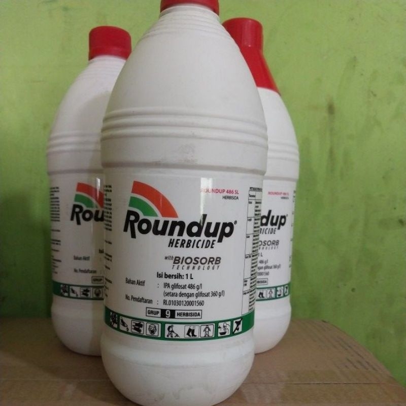 Herbisida Roundup 1 liter / Herbi / Teki - tekian / Rumput / Obat suket / rondap / rondup