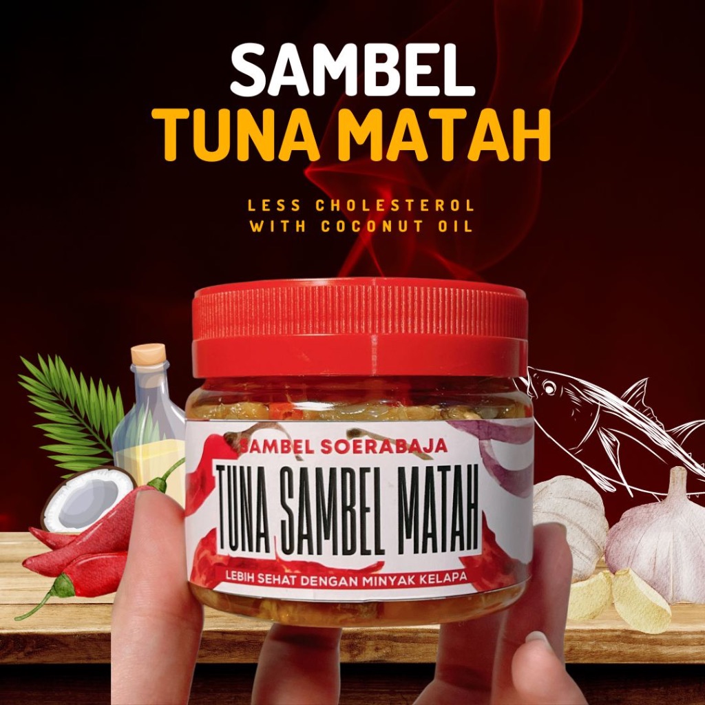 

Tuna Sambal Matah 150gr SAMBEL SOERABAJA Best Seller Sehat pakai Minyak Kelapa