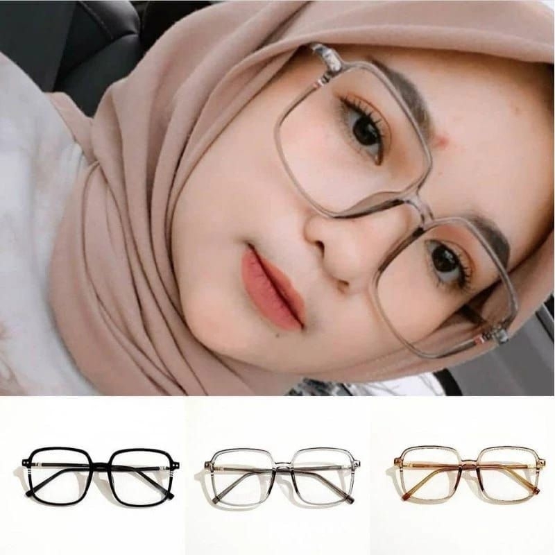 Frame kacamata kotak photocromic |kacamata wanita |kacamata minus