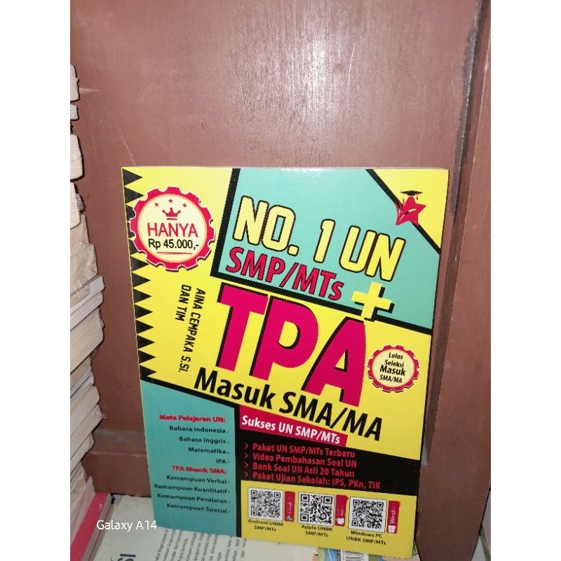 BUKU NO.1 UN SMP/MTS+TPA MASUK SMA/MA