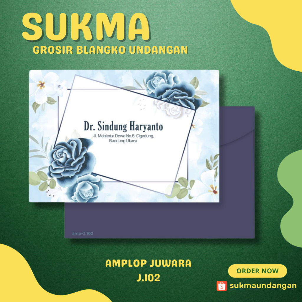 

AMPLOP KONDANGAN NIKAH MURAH JUWARA J.102 50 PCS UKURAN KECIL | SUKMA UNDANGAN