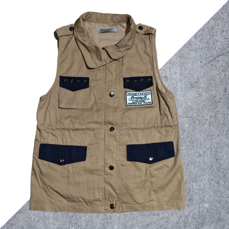 Vest Rompi Tactical Olive Hotstuff Coklat Susu Original Second Preloved