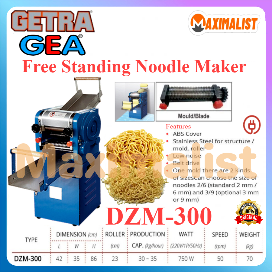 Mesin Pencetak Mie GETRA DZM 300 / DZM 350 Cetakan Mie Ayam - Free Standing Noodle Maker - Mesin Pem