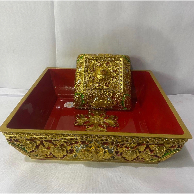 Bokor Prade Bahan Fiber Bentuk Kotak