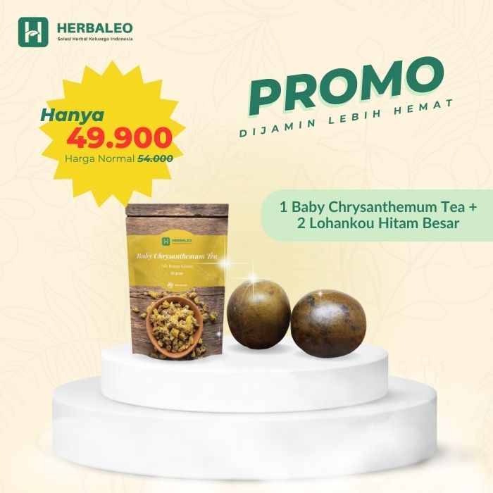 

Herbaleo Paket Anti Panas Dalam Baby Chrysanthemum 35g + 2 Lohankou Hitam Besar