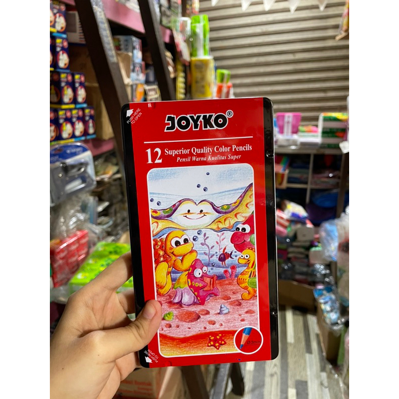 

Pensil warna 12 joyko kaleng set