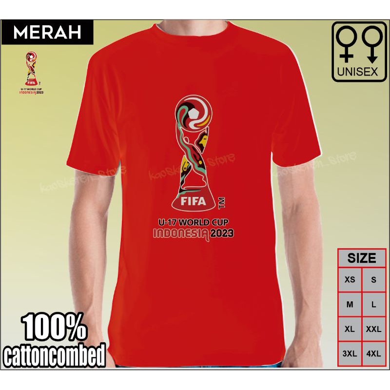 baju kaos piala dunia u17 indonesia 2023 world cup kaos piala dunua u17 indonesia pria wanita