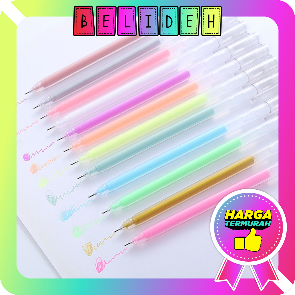 

☛BELIDEH☚ Pulpen Gel Warna / 1 Pcs Pena Gel Warna Warni / Pena Pulpen Gel / Pena Siswa Stabilo / Pena Stabilo Alat Tulis Siswa S097