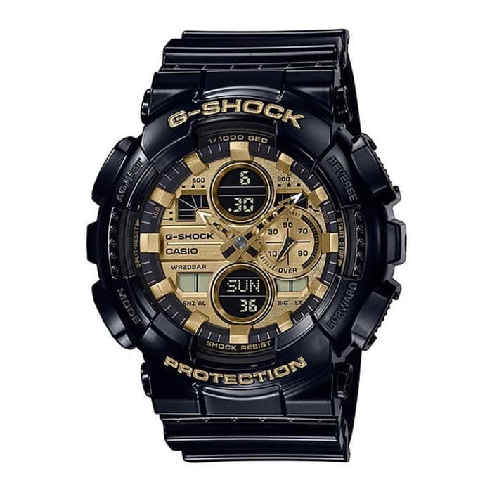 Casio G-Shock GA-140GB-1A1DR Jam Tangan Pria Rubber Black Original