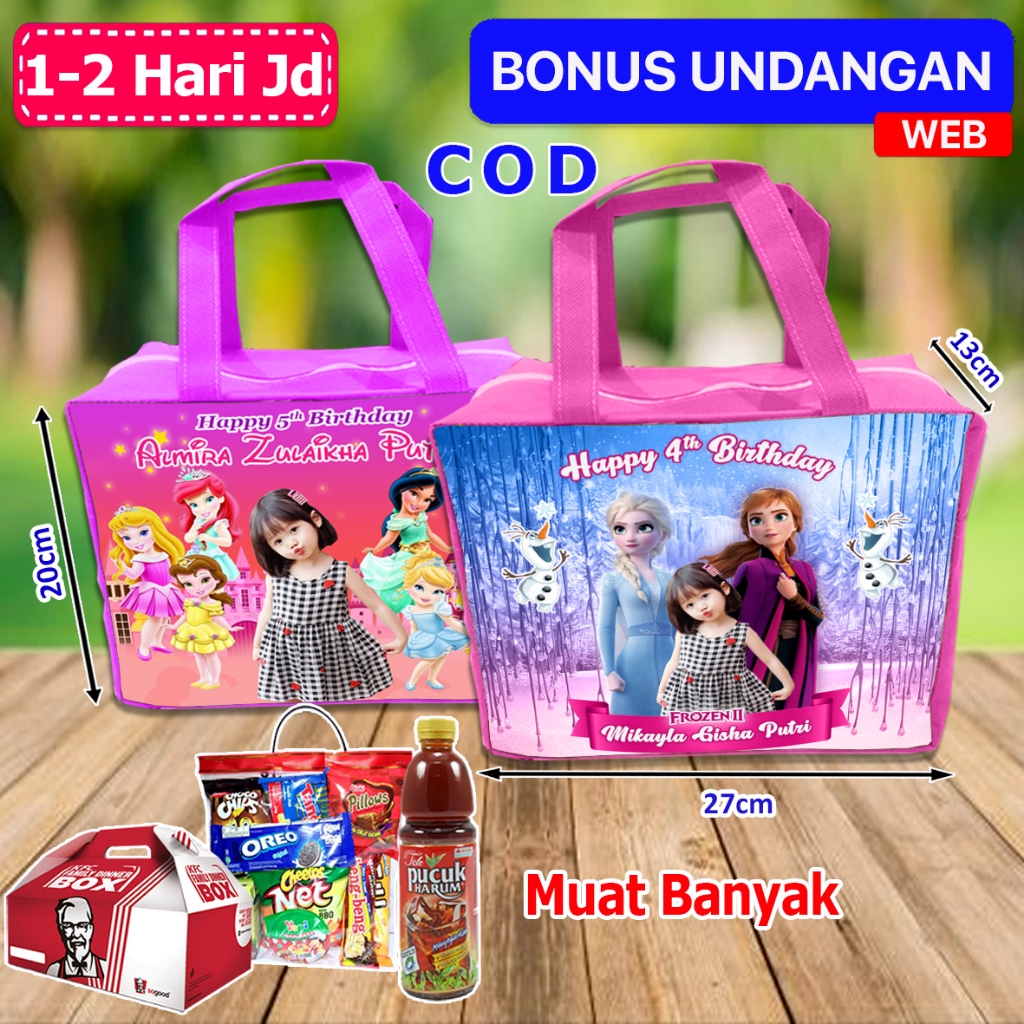 

Tas Resleting Ulang Tahun Anak Frozen