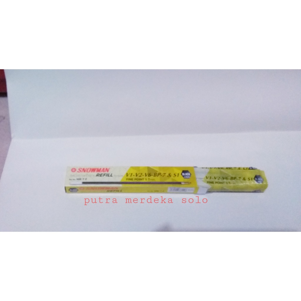 

Refill Bolpoint , Bolpen , Pulpen Snowman V-1 V-2 V-6 BP-7 0.7mm