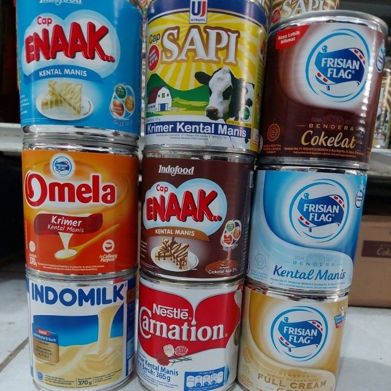 

SUSU KENTAL MANIS, SUSU FULL CREAM KALENG FRISIAN FLAG, INDOMILK [ Mitra Sehati Swalayan ]