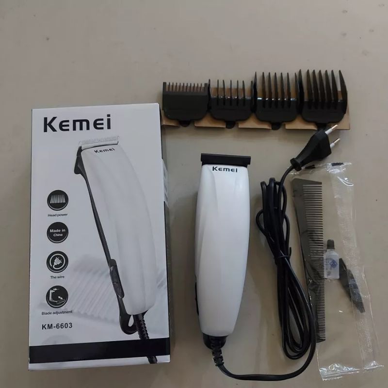 Mesin Cukur Rambut Listrik Original Kemei KM-6603 / Alat Cukur Rambut Elektrik / Clipper Kemei KM-66