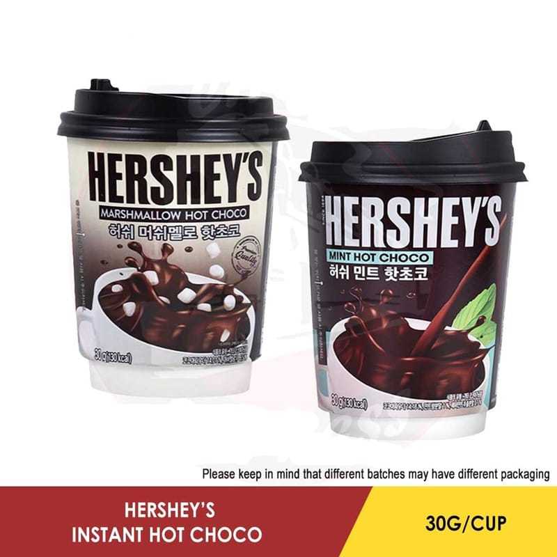 

HERSHEY'S MARSHMALLOW HOT CHOCO / HOT MINT CHOCO 30 GRAM