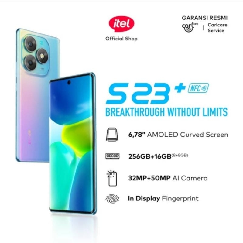 Itel S23 Plus NFC 8/256 Garansi Resmi