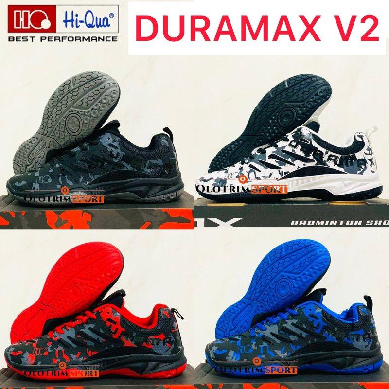 SEPATU BADMINTON HIQUA DURAMAX V2 V 2 II ORIGINAL