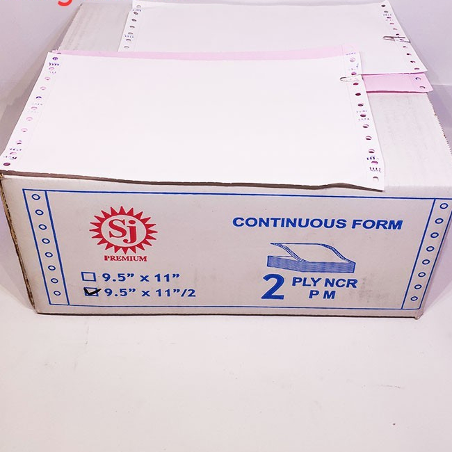 

SJ Premium Continuous Form 9.5" x 11" 3 Ply NCR