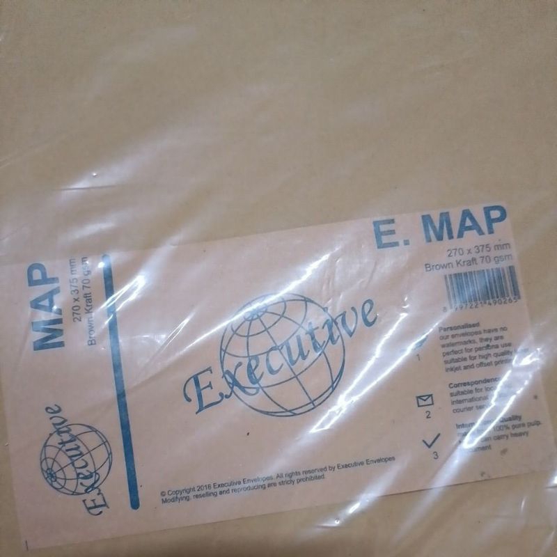 

amplop coklat kraft (270x375 mm) map coklat besar ( 100 lembar)