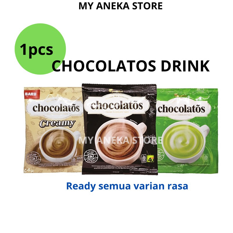 

1pc / 1 bks CHOCOLATOS DRINK SACHET/ coklat drink /bubuk minuman /coklat