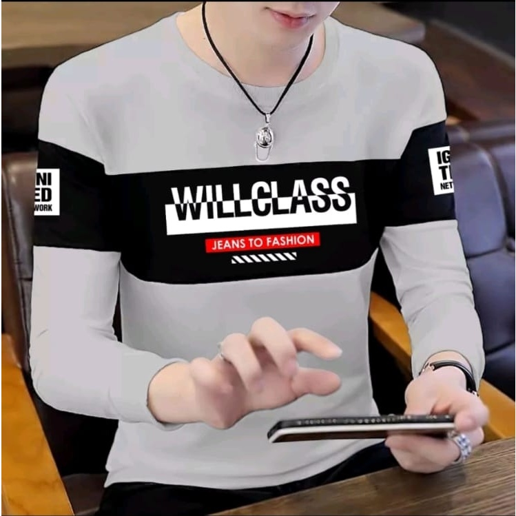 Bisa COD Sweter Keren Promo Sale Kaos Pria Terbaru Willclass Baju Unisex Cowok Kekinian Crewneck Pria Distro Kaos Pria Lengan Panjang Sweter Cowok Terlaris Kaos Oblong Murah Sweater Pria Remaja Dewasa