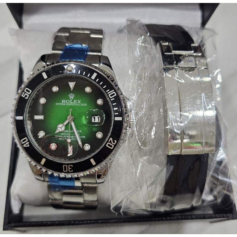 jam tangan pria Rolex Green