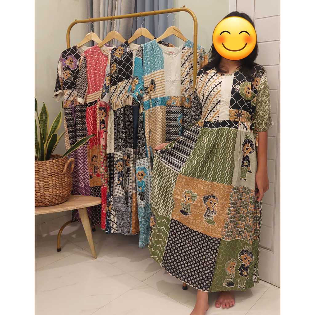 Daster tedjo bahan tebal daster batik adem daster jumbo LD 110 CM