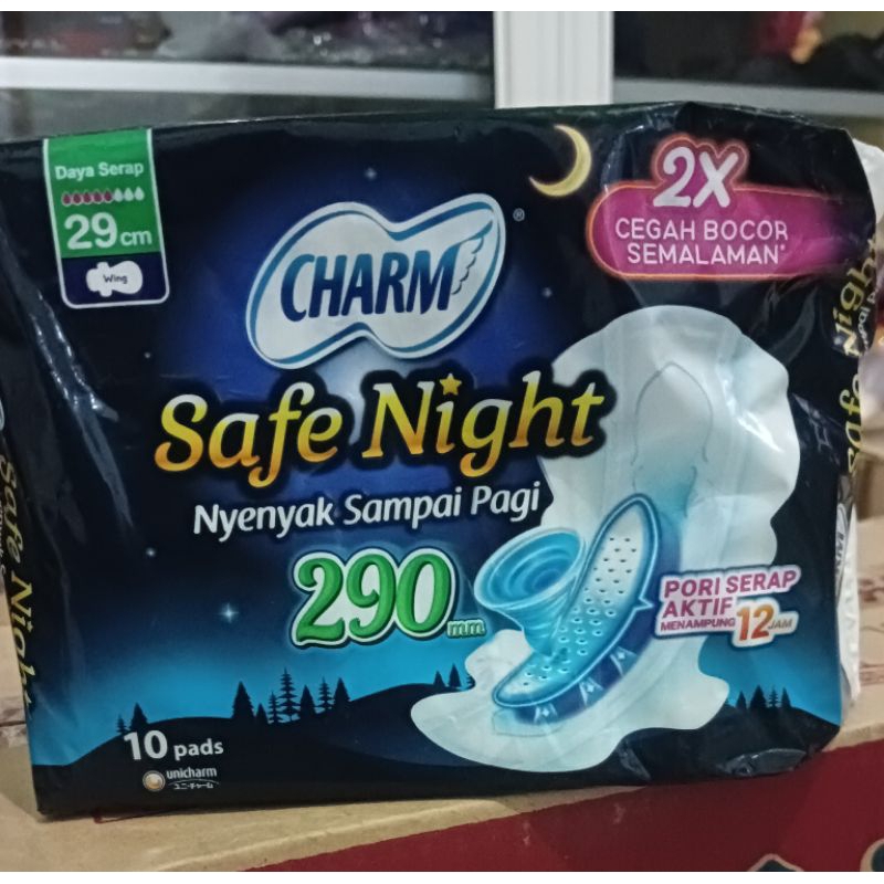 charm safe night pembalut