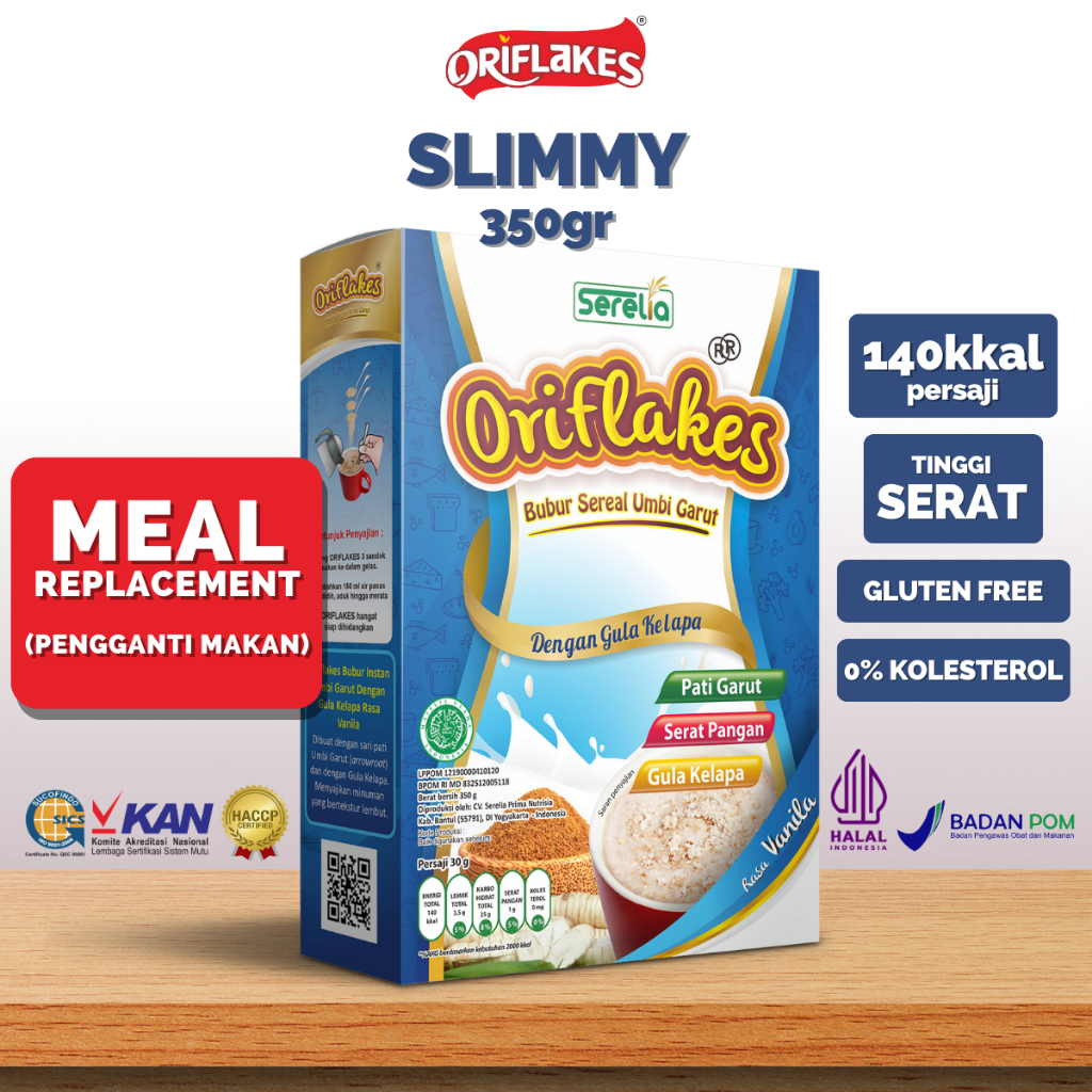 

Oriflakes Slimmy 350 gr ( SEREAL DIET SEHAT PENURUN BERAT BADAN & TERAPI ASAM LAMBUNG, RENDAH KALORI, PENGGANTI NASI KENYANG, LEBIH LAMA )