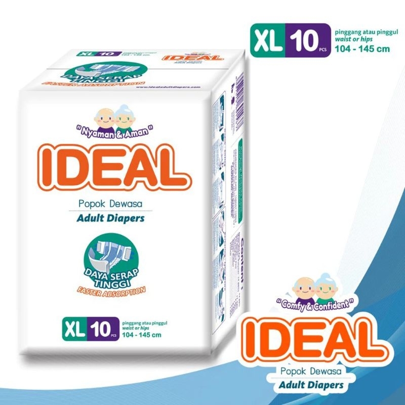 Popok Dewasa IDEAL Perekat XL10
