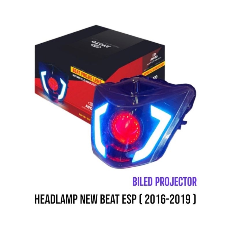 promo AYOTO | Lampu depan LED Biled Headlamp alis motor Honda beat esp 2015 sampai 2019