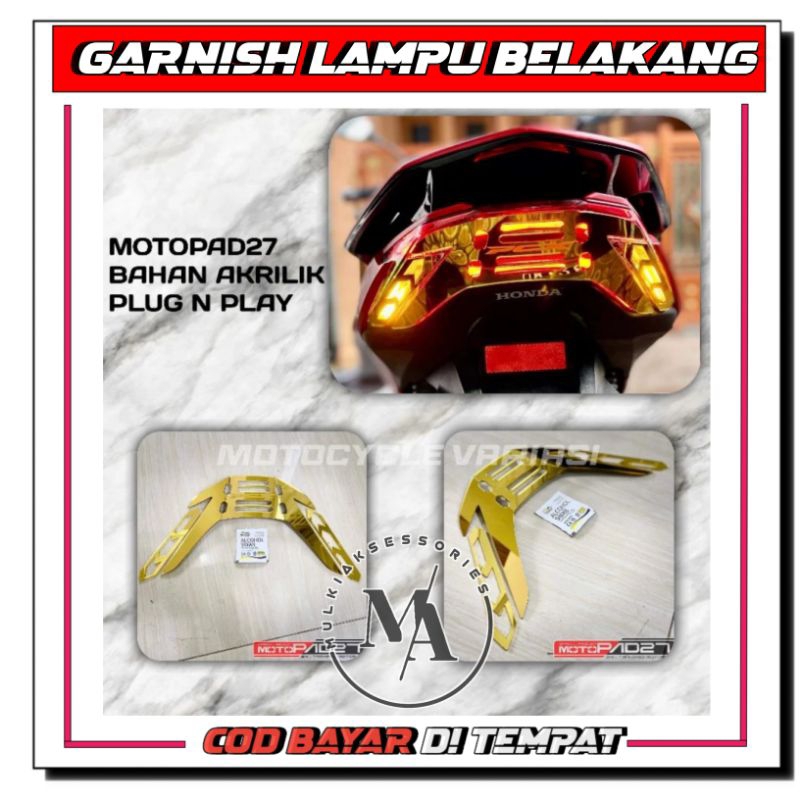 Garnish Lampu Belakang PCX 160 Garnish Pcx 160 Stoplamp Pcx 160
