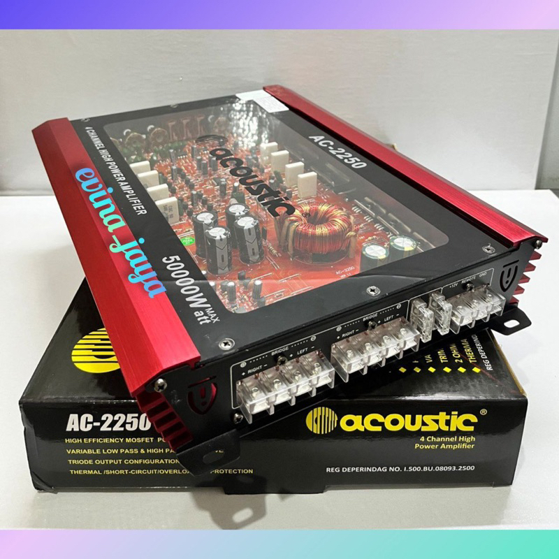 Power 4 chenel Amplifier Acoustic AC.2250 mosfet berkualitas