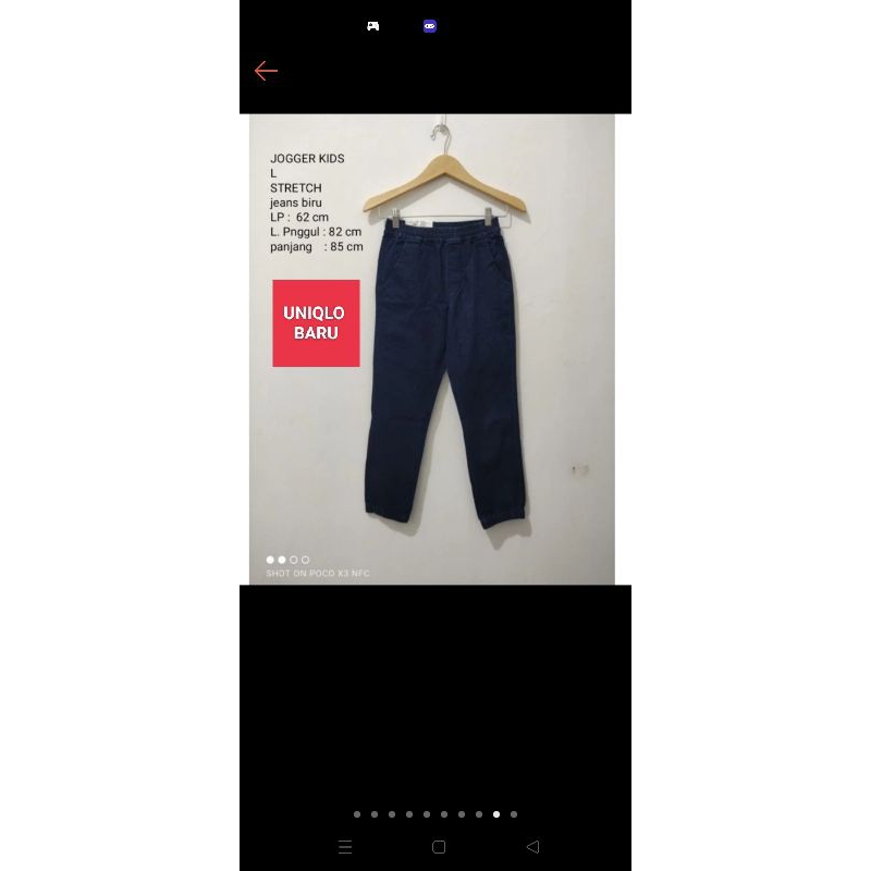7B..  JOGGER CARGO JEANS & PARASUT  ANAK UNIQLO ( BARU ) ( JEG41 )
