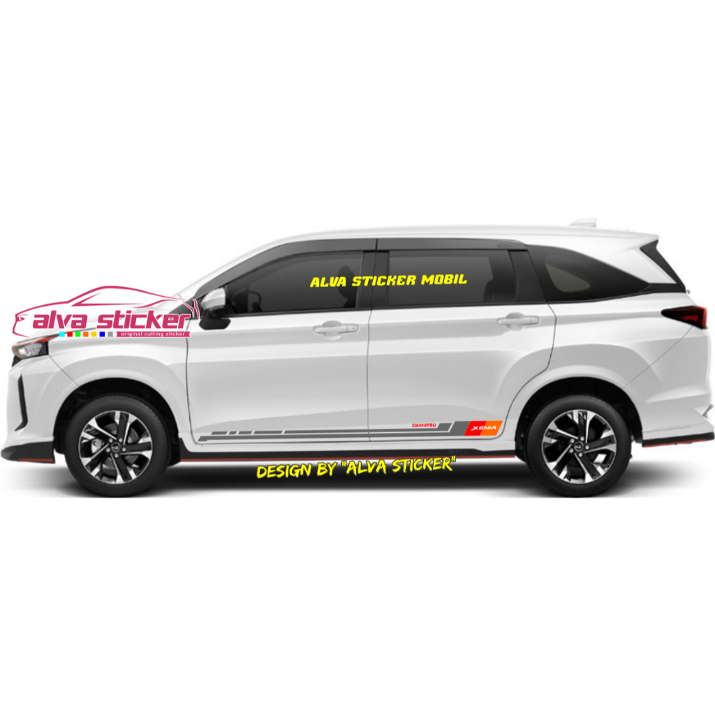 best sticker all new xenia stiker xenia list stripe minimalist body mobil daihatsu all new xenia new