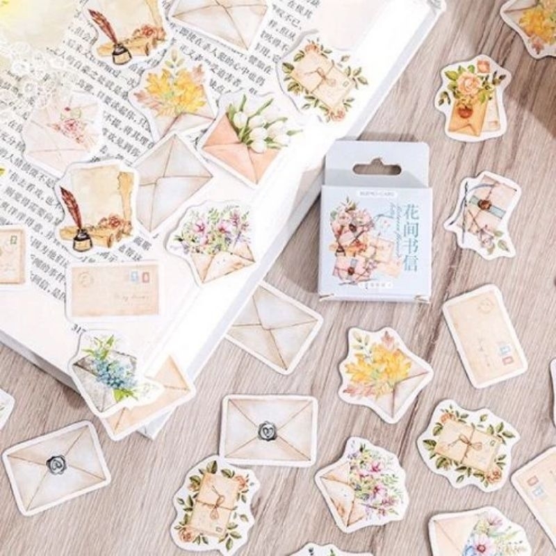 

Stiker Flower Letter bujo krafting design