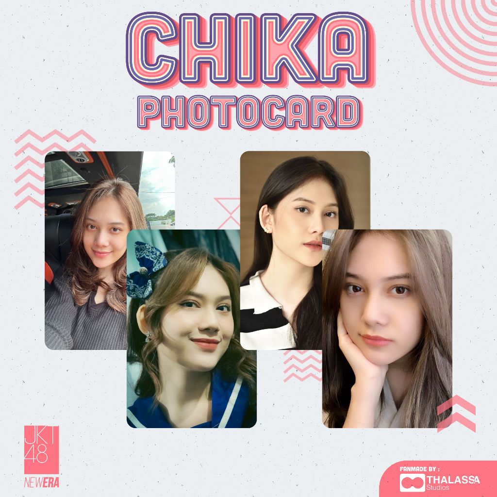 Photocard Chika Yessica Tamara JKT48 PC Photopack Selca Unofficial Fanmade - SATUAN