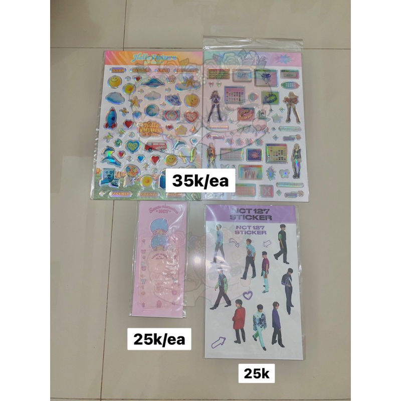 STICKER EPOXY ONLY NCT DREAM AESPA NCT 127 GLOW IN THE DARK STICKER SLEEVE SANRIO JISUNG OFFICIAL