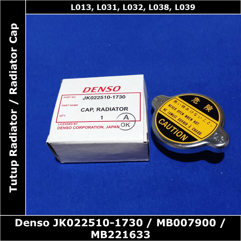 Tutup Radiator Mitsubishi Colt L300 Bensin 1600 cc 4G32 L032 1984 - 1995 Ori Denso Asli Original JK0