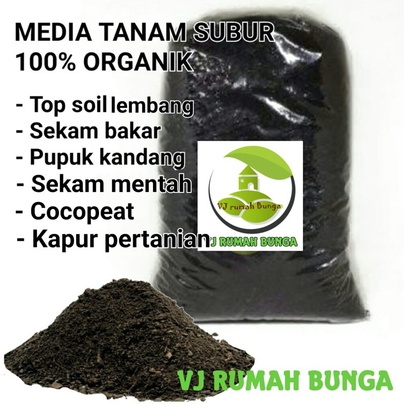 1.5Liter- Media Tanam Subur Siap Pakai Media Tanah Humus Subur