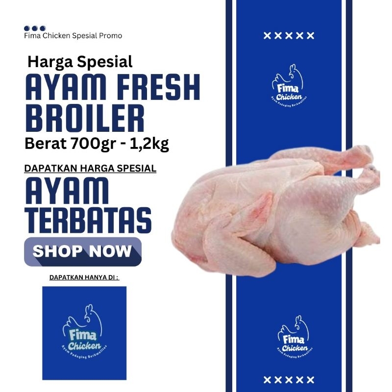 

Ayam Broiler Fresh 7 on - 1.5 kg