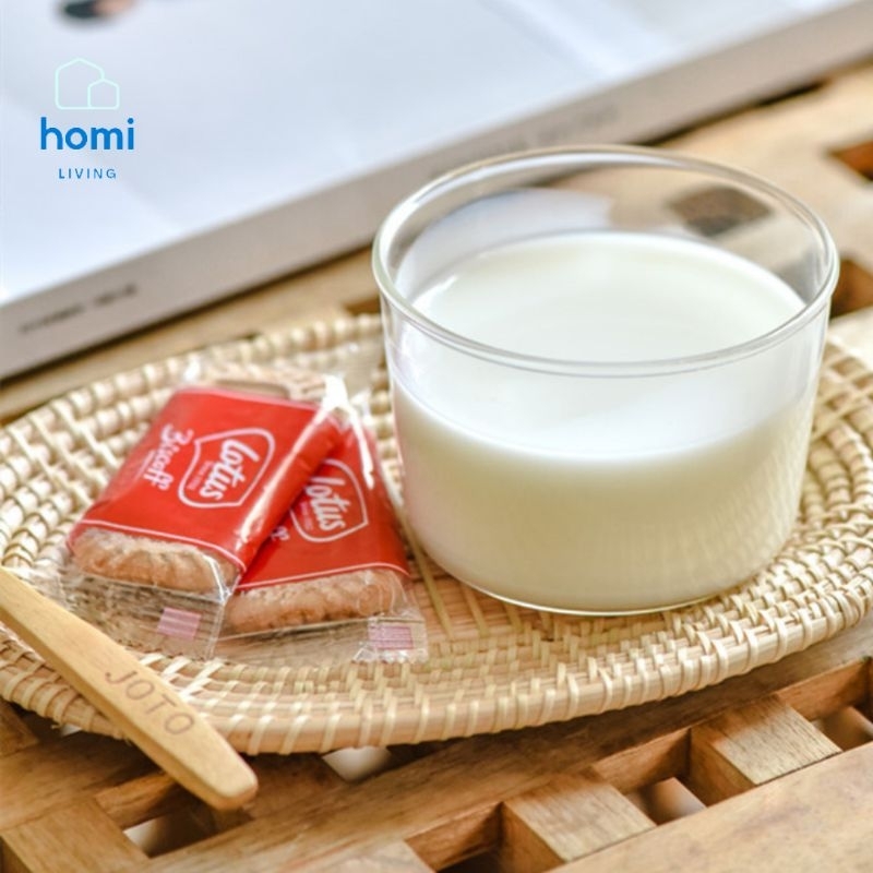 HOMI - Gelas Cangkir Mangkuk Mangkok Mug Dessert Puding Pudding Yogurt Yoghurt Kaca Mini Box Serving