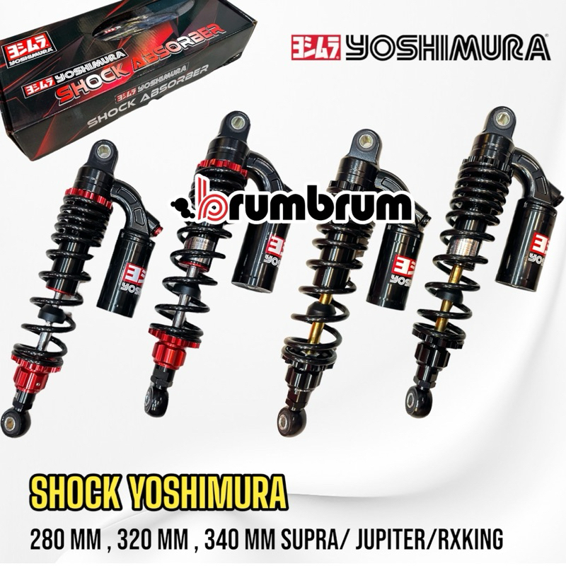 SHOCK TABUNG YOSHIMURA 280 MM , 320 MM ,340 MM SUPRA JUPITER RXKING