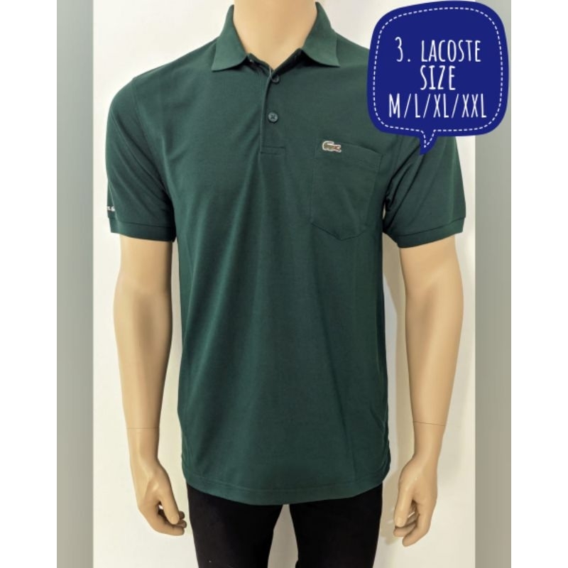 Kaos kerah lacoste pria