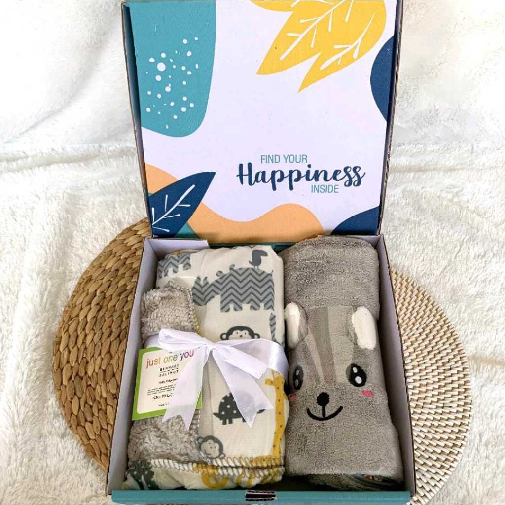 Hampers Selimut Handuk Bayi - Parsel Bayi - Selimut Handuk Bayi - Hampers Kado Bayi Selimut Handuk -